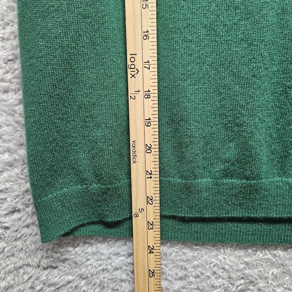 Quince Green Mongolian Cashmere Sweater Womens Size L Luxury Classic - Picture 4 of 8